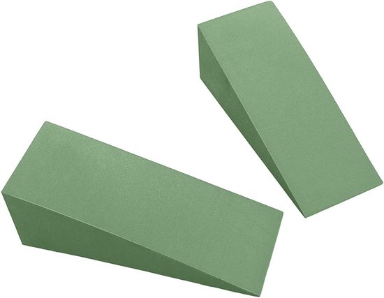 Yoga Wedge Back Block, 1 paar hoogte Yoga Foam Wedge, Squat Wedge Block Accessoires Ondersteunende Balans Pols Wedge Knie Pad Rugsteun Fitness Slant Board for Gym Stretching (Color : Green, Size : X