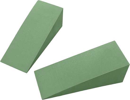 Yoga Wedge Squat Block - Schuine Plank Kniebeschermer - Verbeter Houding - Milieuvriendelijk EVA Materiaal - 15x12x5cm - Groen