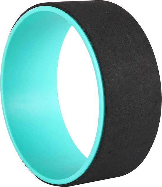 Yoga Wiel en Pilates Roller voor Flexibiliteit en Spanning verlichting – Ø 33 cm x 13 cm – Zwart