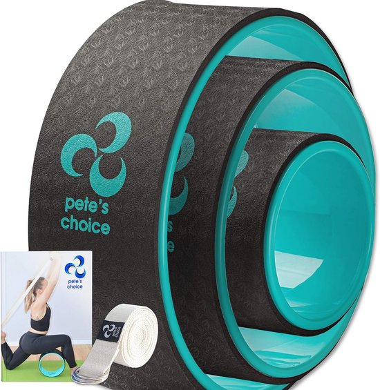 Yoga Wiel Set - 3-pack voor Afvallen en Verbeteren van Houding