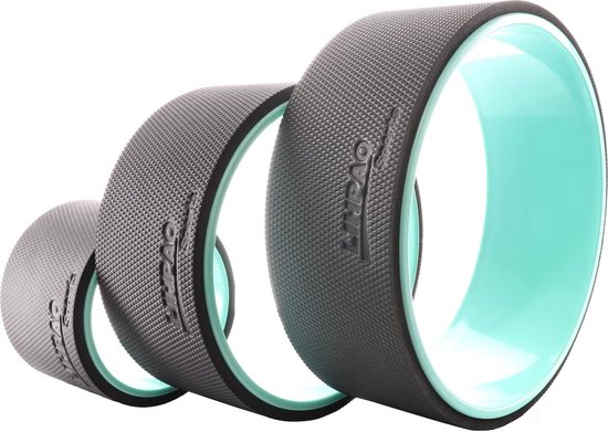 Yoga Wielroller Set - Massage Wiel Foamroller - Diepe Weefsel Massage - Drie Verschillende Maten - 15 25 30 cm
