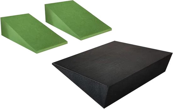 Yoga Wig Blok - Schuine Plank - Flexibiliteit Verbeteren - Veerkrachtig EVA Schuim - 13 x 92 x 32 cm