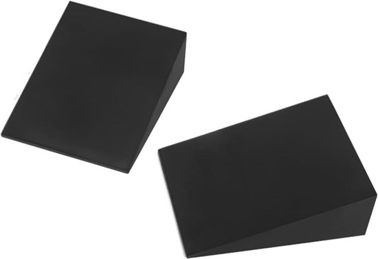 Yoga Wigblokken - Fitness Accessoires - Oefen Yoga - Niet-giftig EVA Schuim - 2 Stuks - Zwart