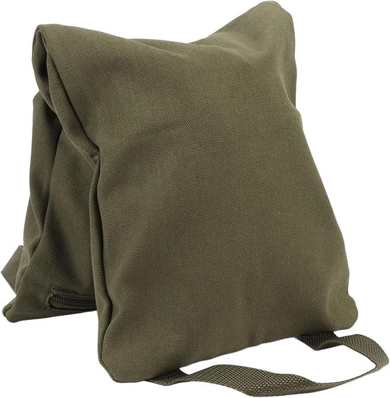 Yoga Zandzak - Verzwaarde Tas - Kracht Training - Lekvrije Voering - 12OZ Canvas - Militair Groen