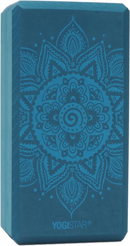 Yogablock yogiblock® basic - art collection - spiral mandala - petrol