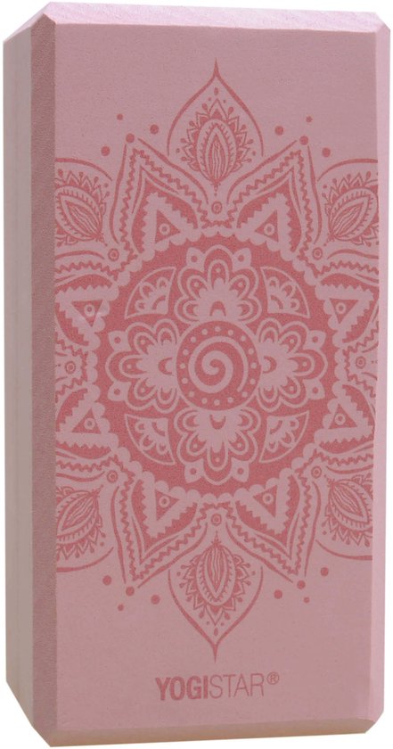 Yogablock yogiblock® basic - art collection - spiral mandala - velvet rose