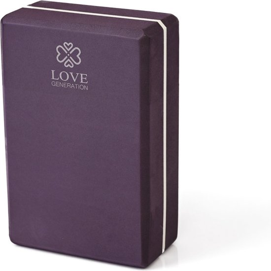 Yogablok - Eva Foam - Peaceful Purple van Pure2Improve