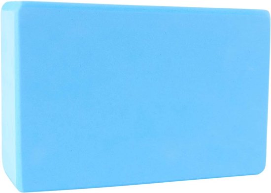 Yogablok Fitness - Yoga Hulpmiddel - Oefeningen Verdiepen - Stevig Eva Materiaal - 15cm Kubus - Blauw