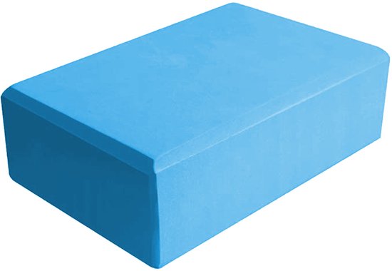 Yogablok - Foam - Antislip voor Steun en Stabiliteit - 1 - Voor Yoga en Pilates - Blauw van Merkloos