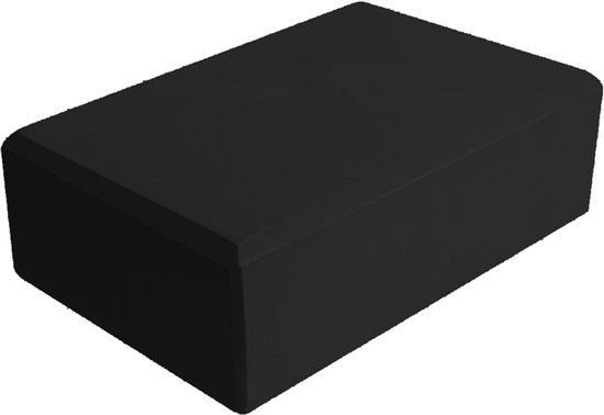 Yogablok - Foam - Antislip voor Steun en Stabiliteit - 1 - Voor Yoga en Pilates - Zwart van Evermeadow