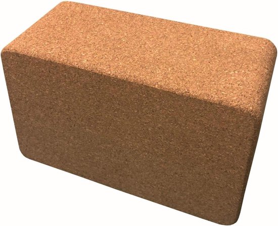 Yogablok Kurk - Stevig Blok - Yoga Houdingen - Extra Zwaar XL - 10 x 23 x 15 - Natuurlijk