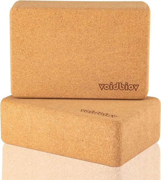 Yogablok ondersteunend latexvrij EVA-schuim zacht antislip oppervlak - voor yoga pilates meditatie - grip en stabiliteit yoga block wood van Body & Mind