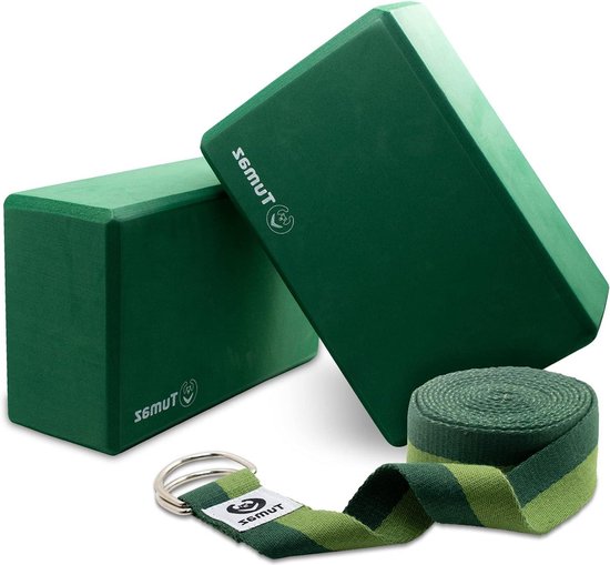 Yogablok set van 2 - 240 cm - EVA-schuim - hoge dichtheid - lichtgewicht - beginners en gevorderden van Mिनिधi Yoga