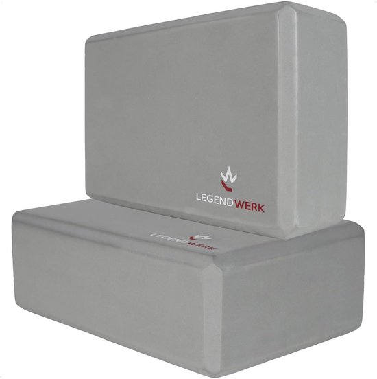 Yogablokken dubbelpak - robuust en antislip voor Pilates, meditatie en fitness - yogaaccessoires voor beginners en gevorderden