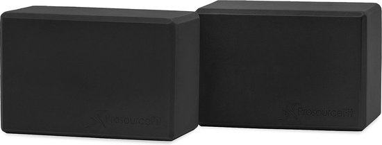 Yogablokken set van 2, hoge dichtheid Eva Yoga Bricks, stabiele yoga prop groot formaat 4" x 6" x 9" van Reposab.