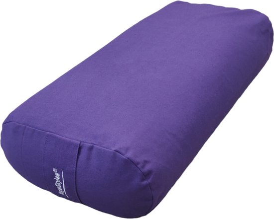 Yogabolster Ovale Design Bolster voor Yoga - Ovaal - Paars - van Pure4You
