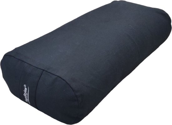Yogabolster Ovale Design Bolster voor Yoga - Ovaal - Zwart van Merkloos