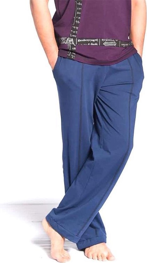 Yogabroek Comfort Bio Katoen Man Navy M-L
