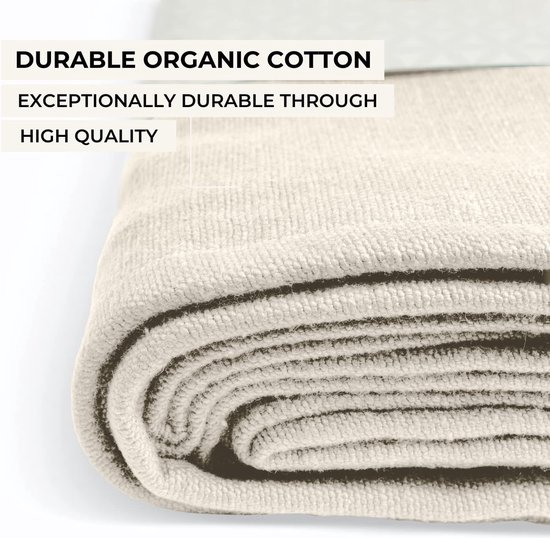 Yogadeken, katoen, 200 x 150 cm, meditatiedeken, duurzaam en duurzaam, van 100% katoen, yoga-deken voor eindspanning van Reehut