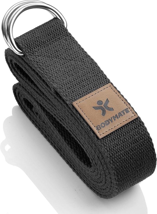 Yogagordel van natuurlijk katoen voor Yoga, Pilates en Stretching