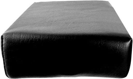 Yogakussen - Pilates oefenkussen - Meditatie en training - Antislip en stabiel - 25 x 165 x 7 cm - Zwart