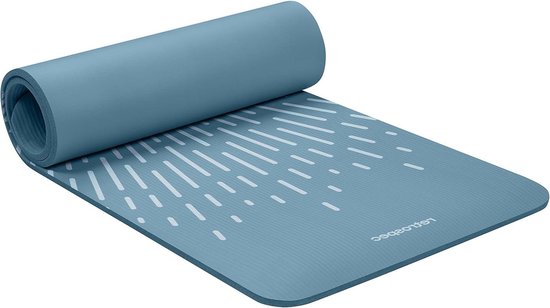 Yogamat 1" & 1/2" dik met nylon riem - antislip oefenmat voor yoga voor mannen en vrouwen Yoga mat van Yogamat