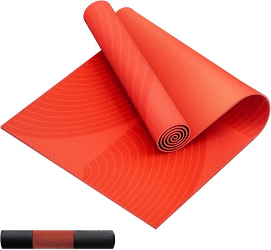 Yogamat 213 cm × 76 cm × 8 mm Antislip - Dubbele Dikte Hoge Veerkracht Voor Yoga en Pilates