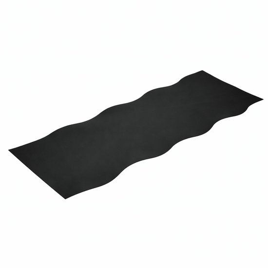 Yogamat 5mm Antislip – Fitness Mat & Pilates Mat – Eco Rubber – 181x68 cm – Matt Essentials – Zwart van Merkloos