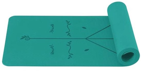 Yogamat 6 mm - Antislip Fitnessmat voor Yoga, Pilates en Thuisworkouts - Huidvriendelijk en Ftalaatvrij van Merkloos