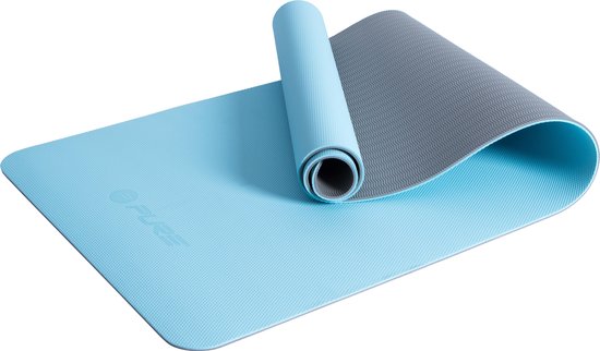 Yogamat - antislip - 173x58 - blauw van Avento