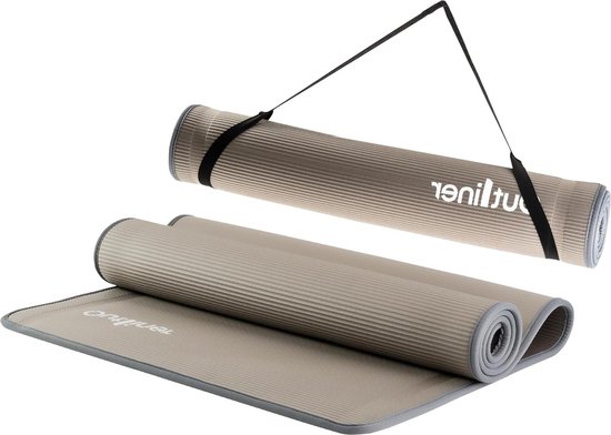 Yogamat antislip 185 x 80 cm gym fitnessmat - hoogwaardige materialen - gewrichtsvriendelijke trainingsmat voor pilates yoga fitness van Yogamat