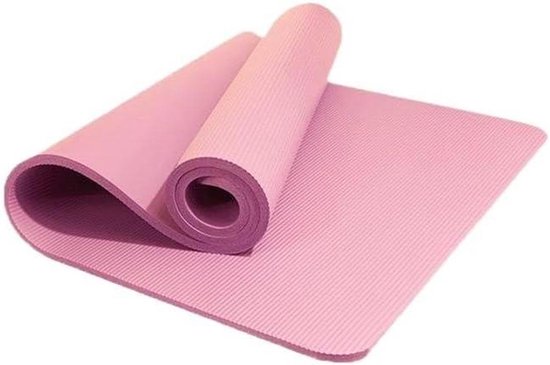 Yogamat Antislip - Fitness Mat Pilates - Sporten Thuis - Uitzonderlijke Demping - 185 x 61 cm - Blauw