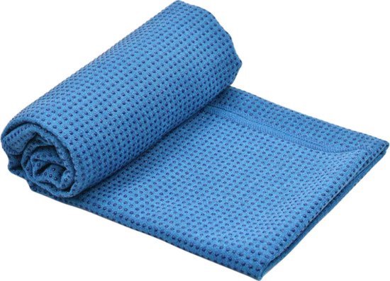 Yogamat, antislip, met noppen voor pilates, yogamat, grote handdoeken, met tas voor op de fiets, op reis