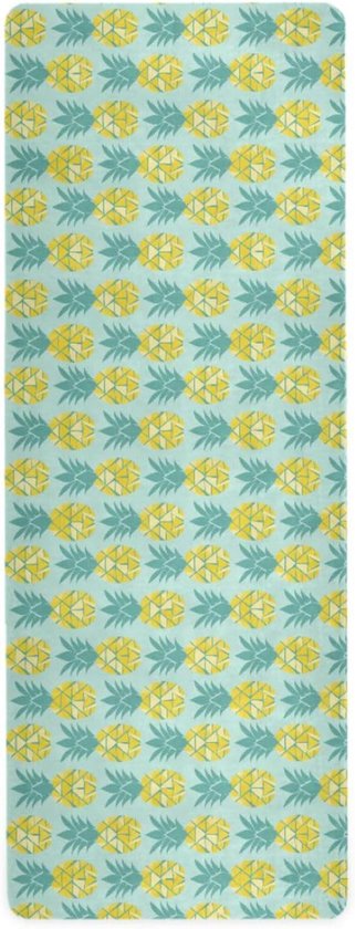 Yogamat Antislip - Oefenmat Fitness - Thuis Sporten - Natuurlijk Rubber - 180 x 66 cm - Ananas Chartreuse