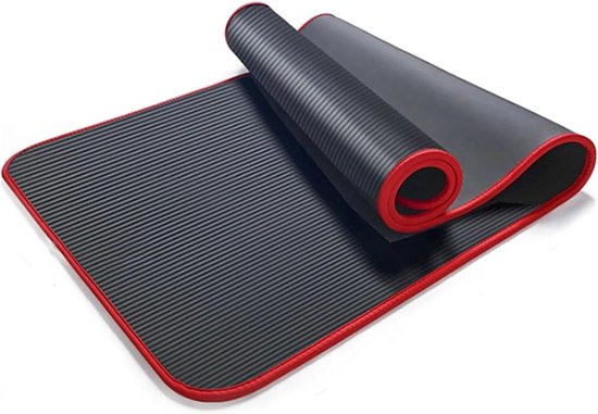 Yogamat Antislip - Sportmat Fitnessmat - Thuis Sporten - Goede Demping - Niet gespecificeerd - Zwart