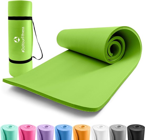 Yogamat Antislip XXL voor Binnen en Buiten, 183 cm x 61 cm tot 190 cm x 100 cm, Gewrichtsvriendelijk en Comfortabel voor Yoga en Gymnastiek van Merkloos