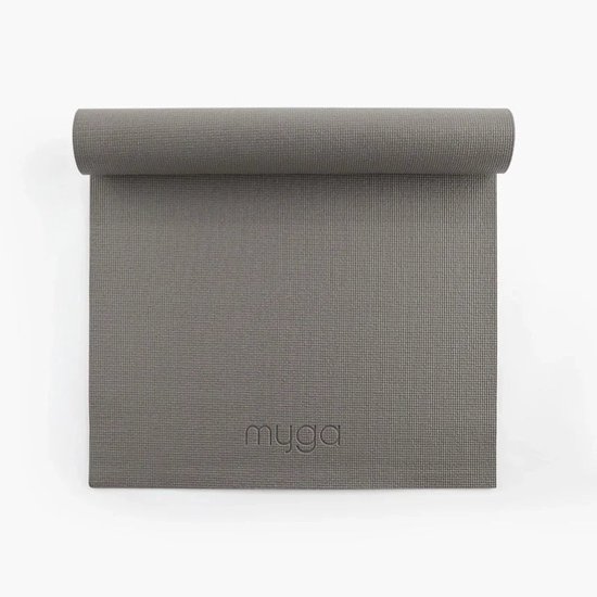 Yogamat basic 4 mm - Myga - grijs van Merkloos