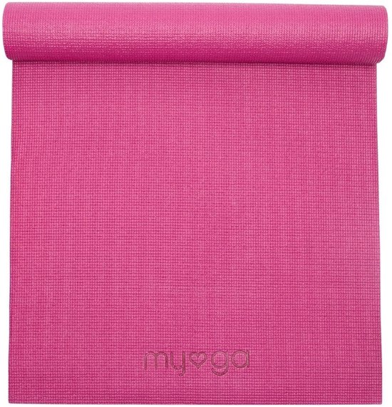 Yogamat basic 4 mm - Myga - plum van Merkloos