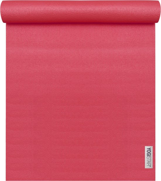Yogamat basic power red Fitnessmat YOGISTAR van Yogamat