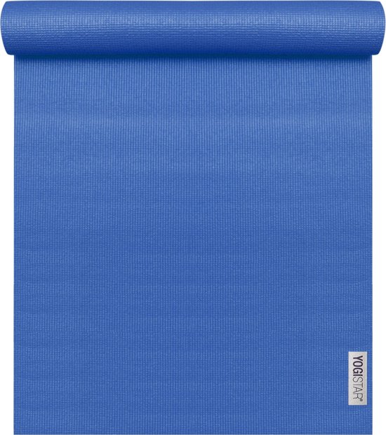 Yogamat basic royal blue Fitnessmat YOGISTAR van Merkloos