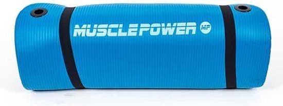 Yogamat Blauw Muscle Power van Muscle Power