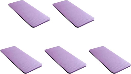 Yogamat Comfort Pads - Knie Elleboog Steunen - Oefening Fitness - Waterdicht Antislip - 5 stuks 15 mm - Paars van Yogamat