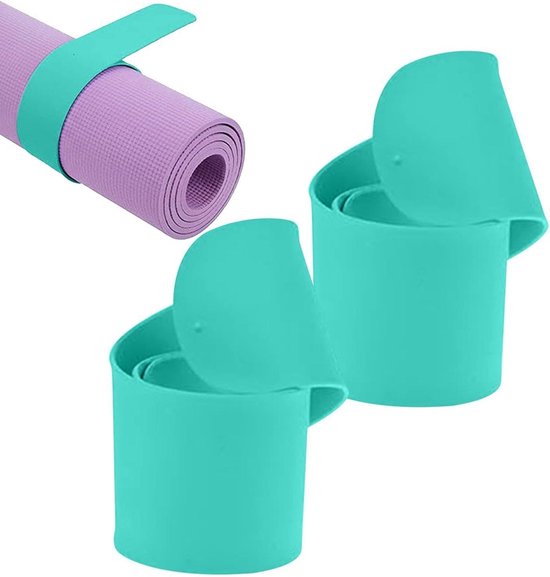 Yogamat Draagband - Mat Strap - Matten Vervoeren - Dubbele Band - 1 Paar - Groen