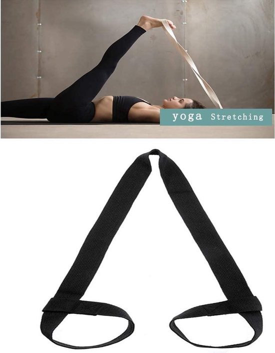 *** Yogamat Draagriem - Yoga Mat Strap Sling Zwart - van Heble® *** van Heble®