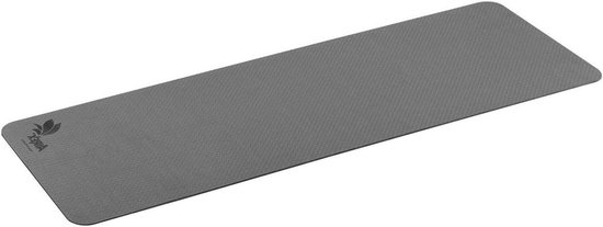 Yogamat Eco Pro - Pilates mat - Thuis sporten - Milieuvriendelijk materiaal - 180 x 61 cm - Antraciet