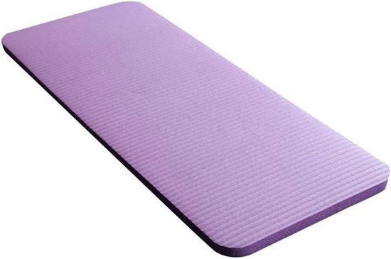 Yogamat - Fitness mat - Thuis sporten - Extra dikke demping - 15 mm dik - Paars