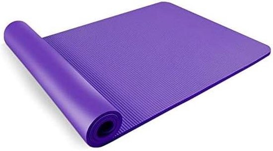 Yogamat - Fitness Mat - Thuis Sporten - Extra Dikke Demping - 185x80cm - Plum