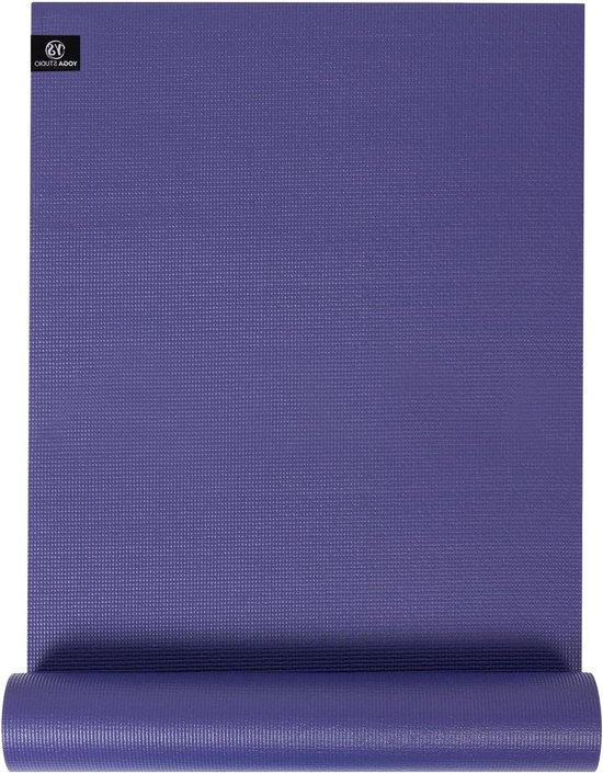 Yogamat - Fitness mat - Yoga oefenen - Antislip en scheurbestendig - 183 x 61 cm - Paars