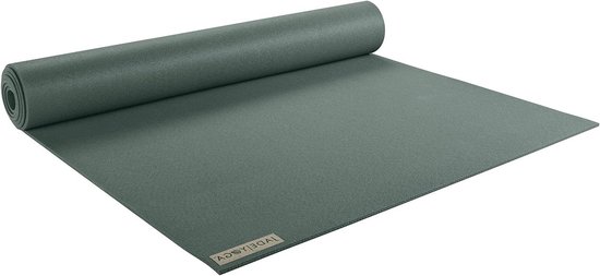 Yogamat - Fitness mat - Yoga oefenen - Natuurlijk rubber - 173 x 61 cm - Jade Groen