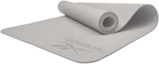Yogamat - Fitness Ondergrond - Thuis Sporten - Antislip Grip - 176x61cm - Puur Grijs